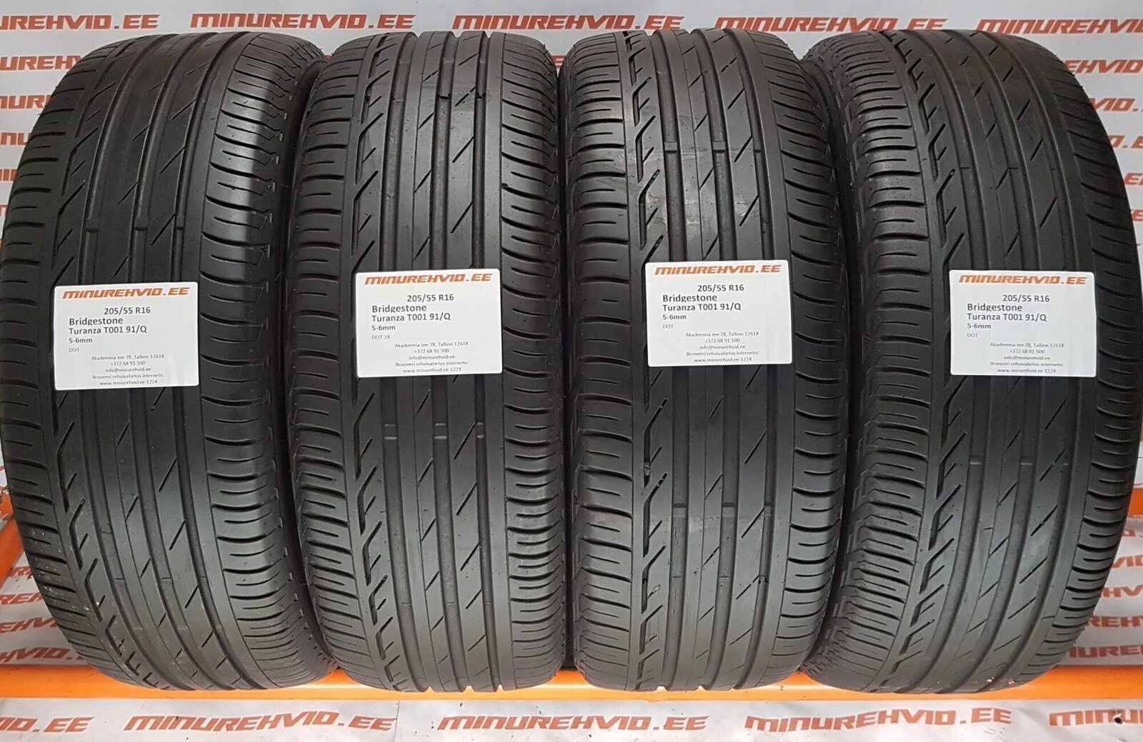 ☆中古16インチ サマータイヤ☆BRIDGESTONE TURANZA T001☆