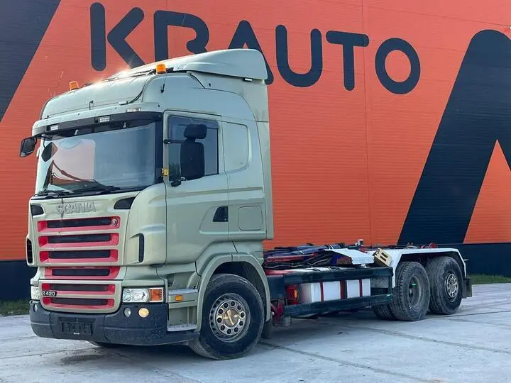 For sale used vehicle Scania R PALFINGER T 20 ton / L=5450 mm / RETARDER, 2006, 981 374 km, 11.7, 309 kW, diesel, manual, rear-wheel drive, XLER6X20005148777