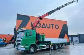 Müüa kasutatud sõiduk Scania G 490 8x4*4 FASSI F315 / PLATFORM L=7240 mm, 2015, 461 911 km, 360 kW, diisel, automaat, YS2G8X40002107400