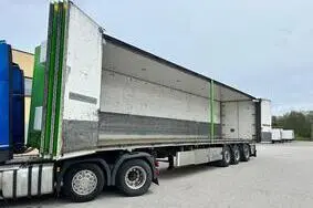 Müüa kasutatud haagis Ekeri SIDE OPENING + LAST AXLE STEERING + BOX HEATING, 2013, YF2T32SAGDKN31893