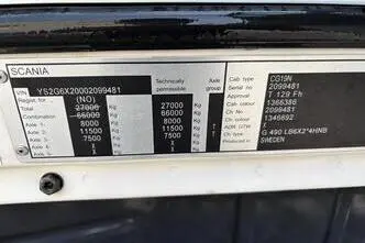 Scania G490, 360 kW, diesel, automatic