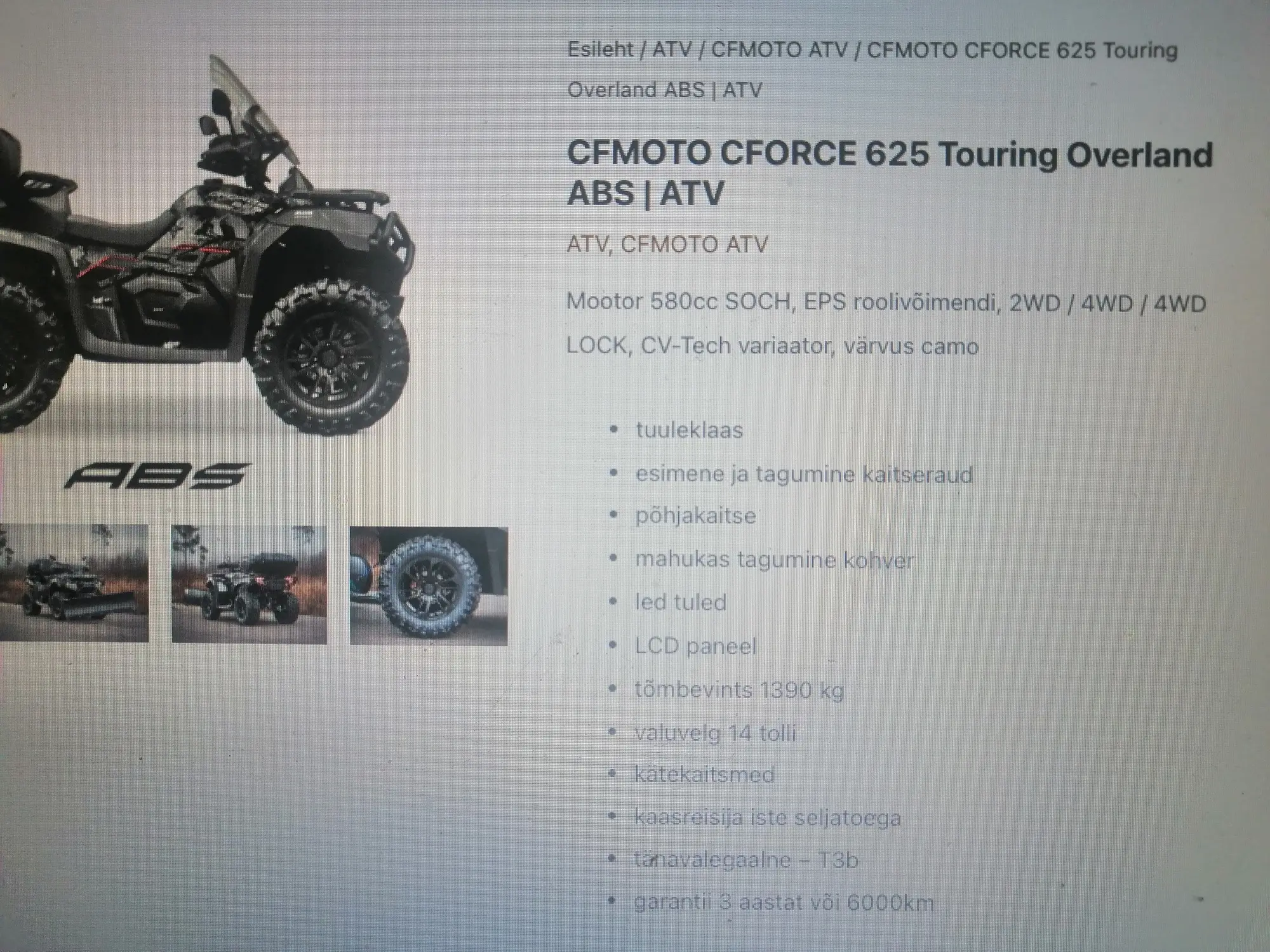 CFMOTO, 0.6, 33 kW, petrol, automatic, four-wheel drive