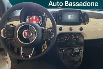 Fiat 500, 1.0, 51 kW, hübriid, manuaal, esivedu