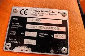 Doosan DL 300 4x4, 162 kW, diisel, automaat