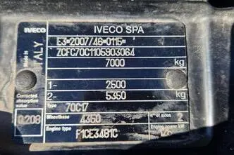 Iveco 70C17 4X2 crane place, 125 kW, дизель, механическая