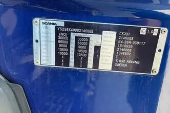 Scania S650 6x4 + RETARDER + 66T, 478 kW, diesel, automatic