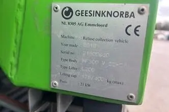 Scania P410 6X2/4 EURO6 + NORBA MF300 2 CHAMBERS, 302 kW, diisel, automaat