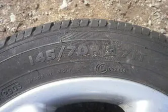 Ratas (velg + rehv) 13X5 145/70R13