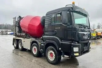 MAN TGS 35.480 8X4 EURO6 + INTERMIX 8,5M3 + FULL STEEL, 353 kW, дизель, автомат