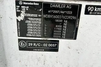 Mercedes-Benz ECONIC 1830 4X2 EURO6 + NORBA + FERRARI CRANE, 220 kW, дизель, автомат