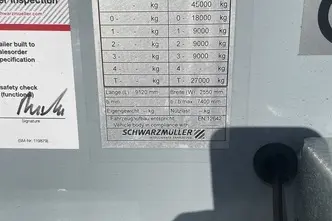 Schwarzmüller K-serie, 27m3, 6200kg, 18 t sadulatapp
