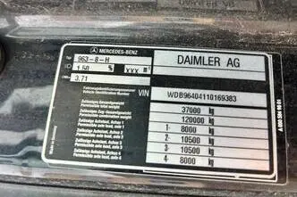 Mercedes-Benz AROCS 3263 8X4*4 + RETARDER + BERGS FEGEN CRANE, 460 kW, diisel, automaat