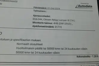 Citroën Jumper, 2.2, 103 kW, diisel, manuaal, esivedu