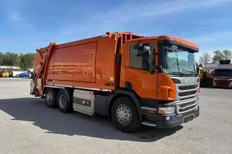 Scania P280 6X2*4 CNG GAS + NTM 2-CHAMBER PRESS, 206 kW, diisel, automaat
