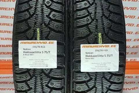 Kasutatud naastrehv 155/70R13 Nokian Hakkapeliitta 5 75/T