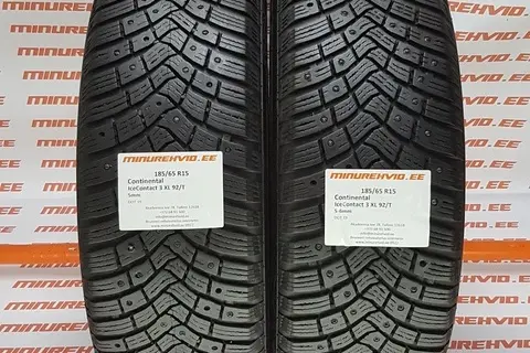 Kasutatud naastrehv 185/65R15 Continental IceContact 3 XL 92/T
