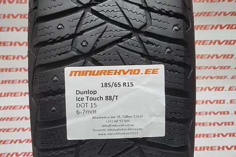 Kasutatud naastrehv 185/65R15 Dunlop Ice Touch 88/T