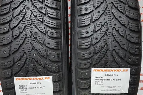 Kasutatud naastrehv 185/65R15 Nokian Hakkapeliitta 9 XL 92/T
