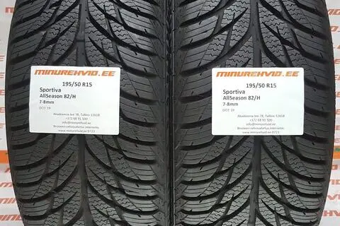 Kasutatud lamellrehv 195/50R15 AllSeason 82/H/