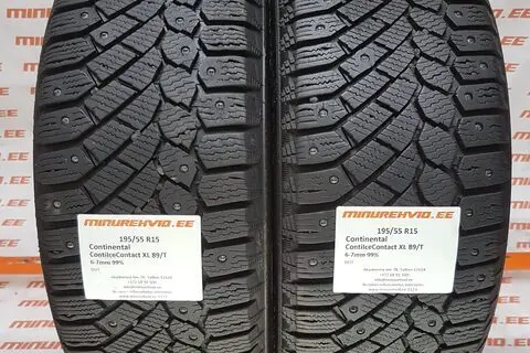 Kasutatud naastrehv 195/55R15 Continental ContiIceContact XL 89/T