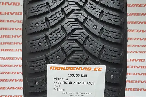 Kasutatud naastrehv 195/55R15 Michelin X-Ice North XIN2 XL 89/T