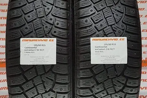 Kasutatud naastrehv 195/60R15 Continental IceContact 2 XL 92/T