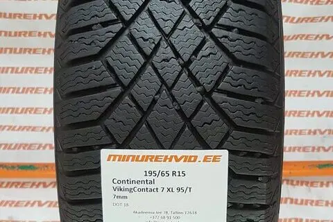 Kasutatud lamellrehv 195/65R15 Continental VikingContact 7 XL 95/T