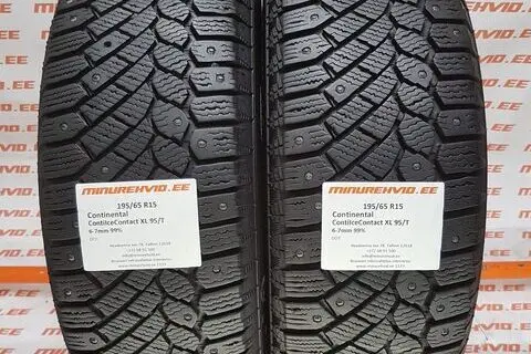Kasutatud naastrehv 195/65R15 Continental ContiIceContact XL 95/T