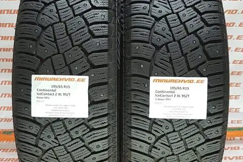 Kasutatud naastrehv 195/65R15 Continental IceContact 2 XL 95/T