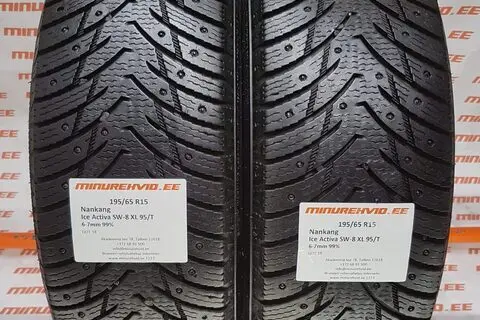 Kasutatud naastrehv 195/65R15 Nankang Ice Activa SW-8 XL 95/T