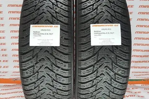 Kasutatud naastrehv 195/65R15 Nokian Hakkapeliitta 8 XL 95/T-