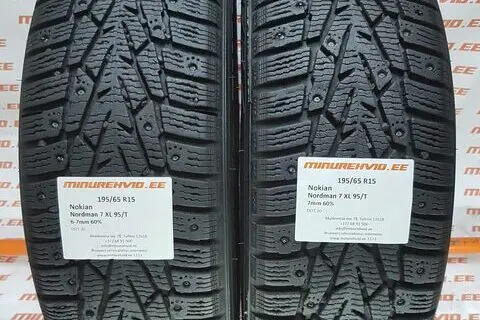 Kasutatud naastrehv 195/65R15 Nokian Nordman 7 XL 95/T
