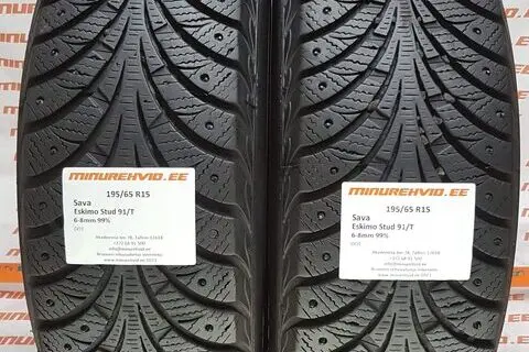Kasutatud naastrehv 195/65R15 Sava Eskimo Stud 91/T