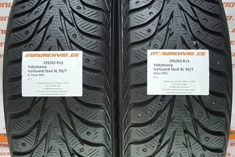 Kasutatud naastrehv 195/65R15 Yokohama IceGuard Stud IG35 XL 95/T