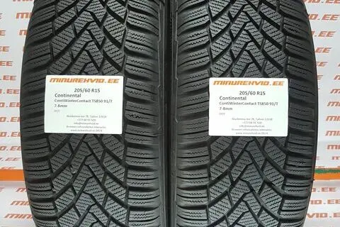Kasutatud lamellrehv 205/60R15 Continental ContiWinterContact TS850 91/T