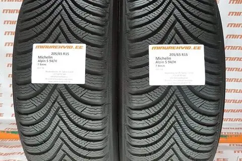 Kasutatud lamellrehv 205/65R15 Michelin Alpin 5 94/H