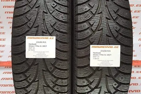 Kasutatud naastrehv 215/65R15 Hankook Winter I Pike XL 100/T