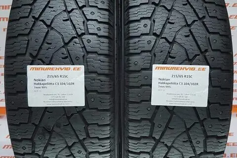 Kasutatud naastrehv 215/65R15 Nokian Hakkapeliitta C3 104/102R