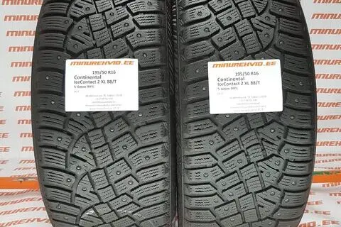 Kasutatud naastrehv 195/50R16 Continental IceContact 2 XL 88/T