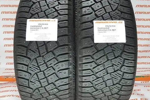 Kasutatud naastrehv 195/50R16 Continental IceContact 2 XL 88/T