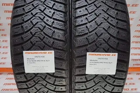 Kasutatud naastrehv 195/55R16 Michelin X-Ice North XIN2 FR XL 91/T