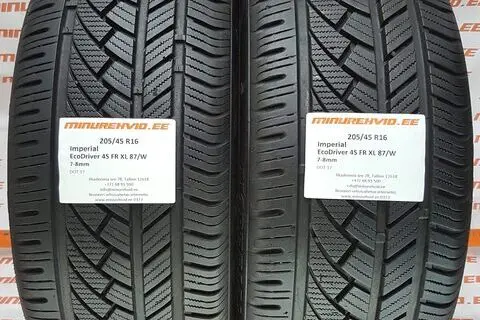 Kasutatud lamellrehv 205/45R16 Imperial EcoDriver 4S FR XL 87/W