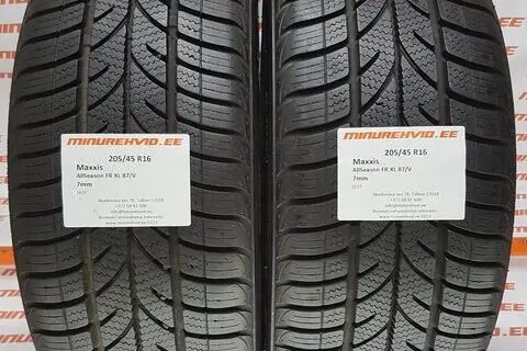 Kasutatud lamellrehv 205/45R16 Maxxis AllSeason FR XL 87/V