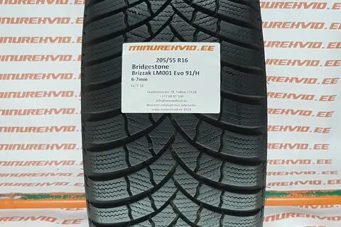 Kasutatud lamellrehv 205/55R16 Bridgestone Brizzak LM001 Evo 91/H