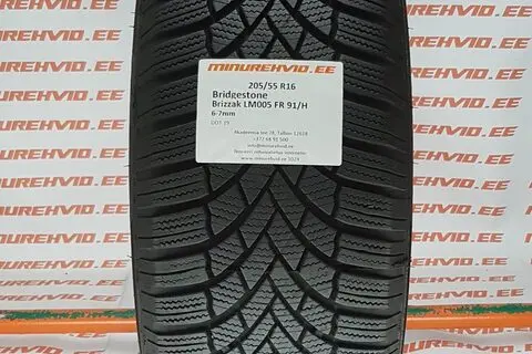 Used studless winter tire 205/55R16 Bridgestone Brizzak LM005 FR 91/H/