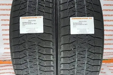 Used studless winter tire 205/55R16 Bridgestone Blizzak WS80 XL 94/T
