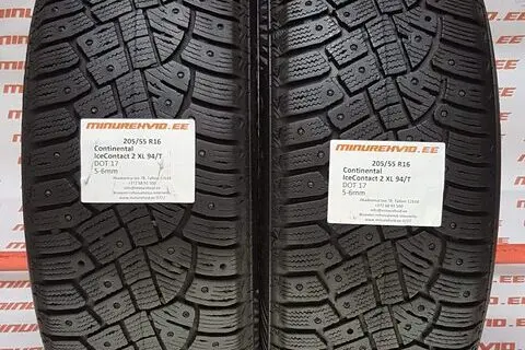 Kasutatud naastrehv 205/55R16 Continental IceContact 2 XL 94/T