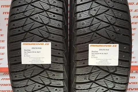 Kasutatud naastrehv 205/55R16 Dunlop Ice Touch FR XL 94/T