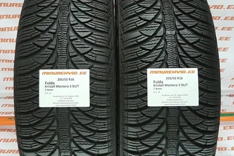 Kasutatud lamellrehv 205/55R16 Fulda Kristall Montero 3 91/T