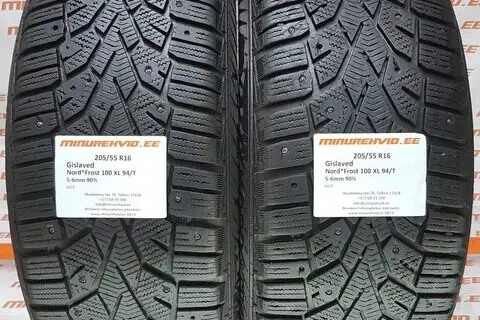 Kasutatud naastrehv 205/55R16 Gislaved Nord Frost 100 XL 94/T